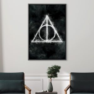 Harry Potter Deathly Hallows Logo Decal Wall Vinyl Art Decor Room