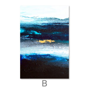 Deep Ocean Canvas Art B / 30 x 45cm / Unframed Canvas Print Clock Canvas