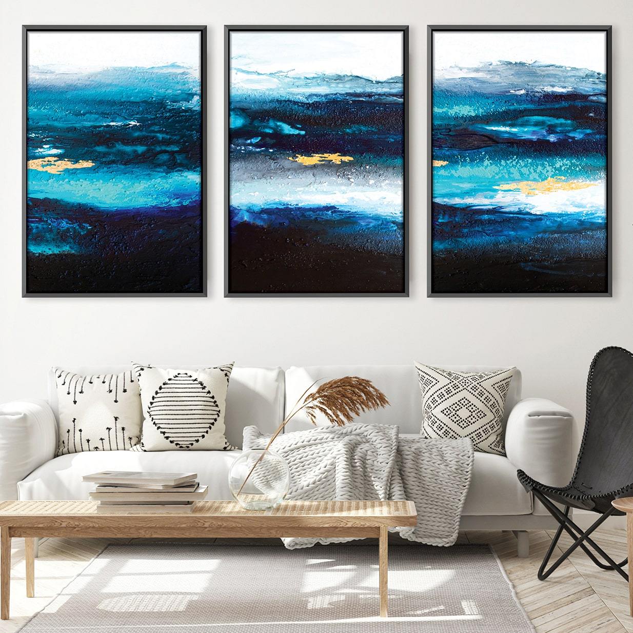 Deep Ocean Canvas Art Clock Canvas