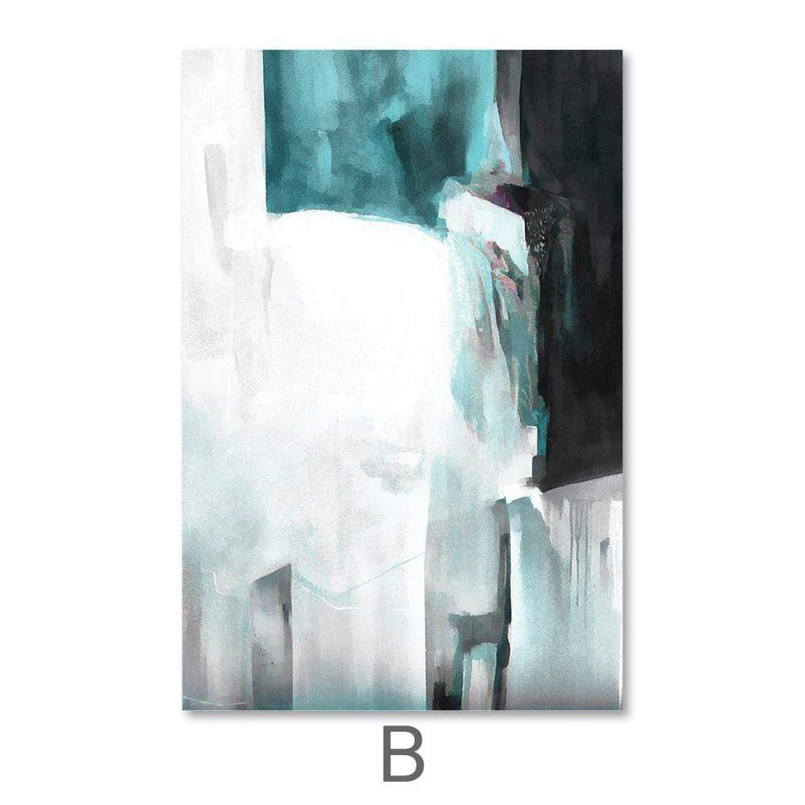 Deep Pacific Canvas Art B / 40 x 60cm / Unframed Canvas Print Clock Canvas