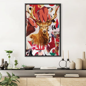 Deer Life Canvas Art 30 x 45cm / Unframed Canvas Print Clock Canvas