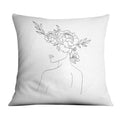 Desired Beauty A Cushion Cushion 45 x 45cm Clock Canvas