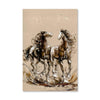 Deux Chevaux Oil Painting Oil Clock Canvas