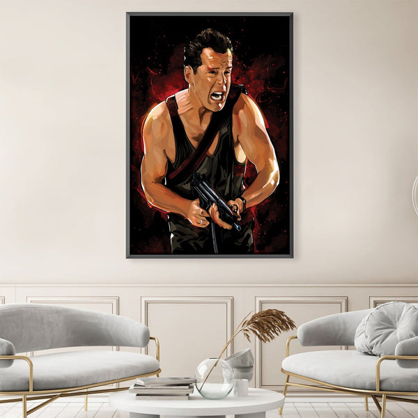 Die Hard 2 Canvas Art 30 x 45cm / Unframed Canvas Print Clock Canvas