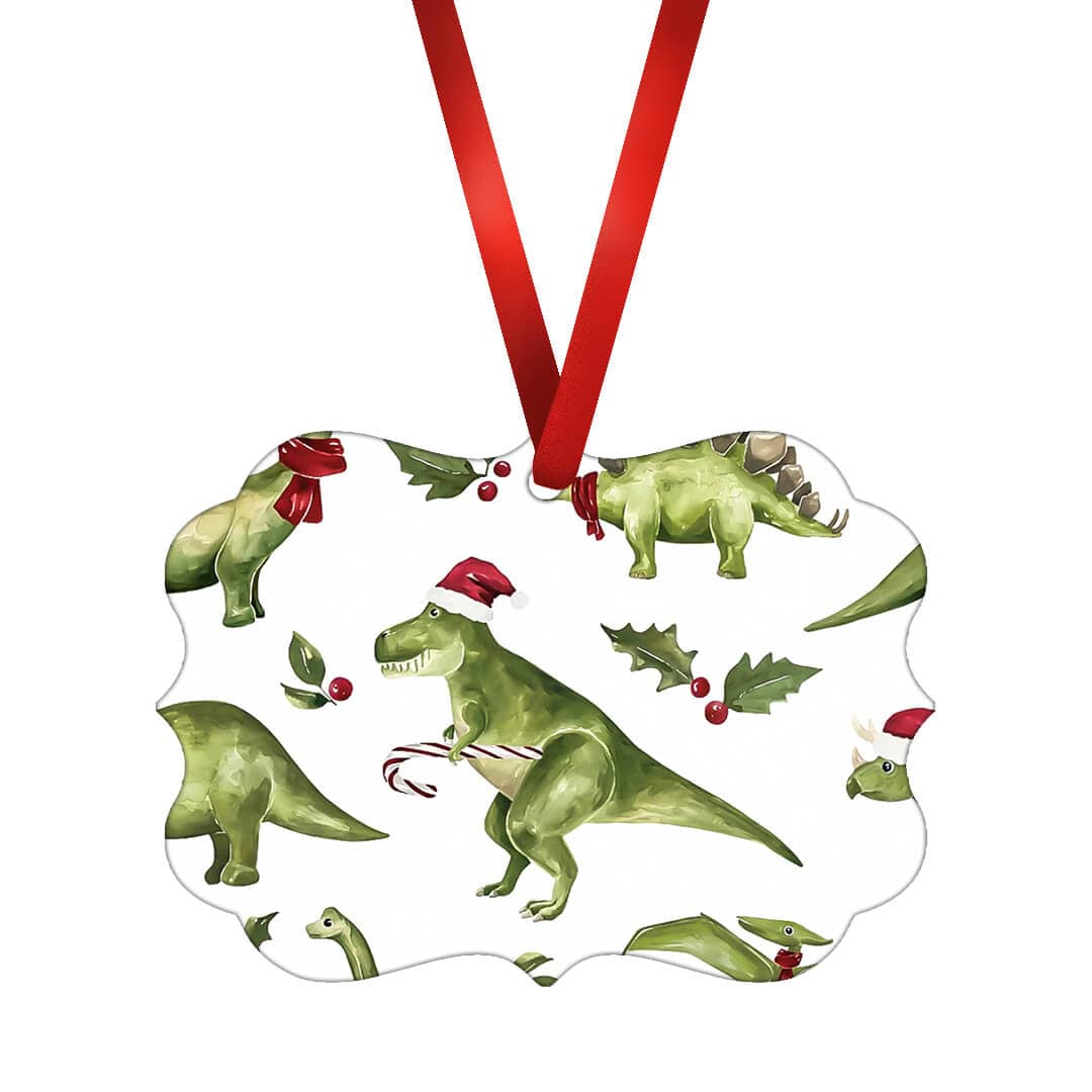 Dinosaur Christmas Party Ornament product thumbnail