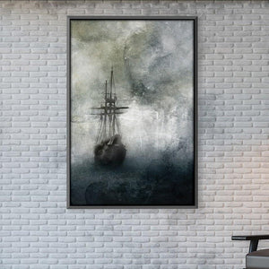 Distant Ships Canvas Art Clock Canvas
