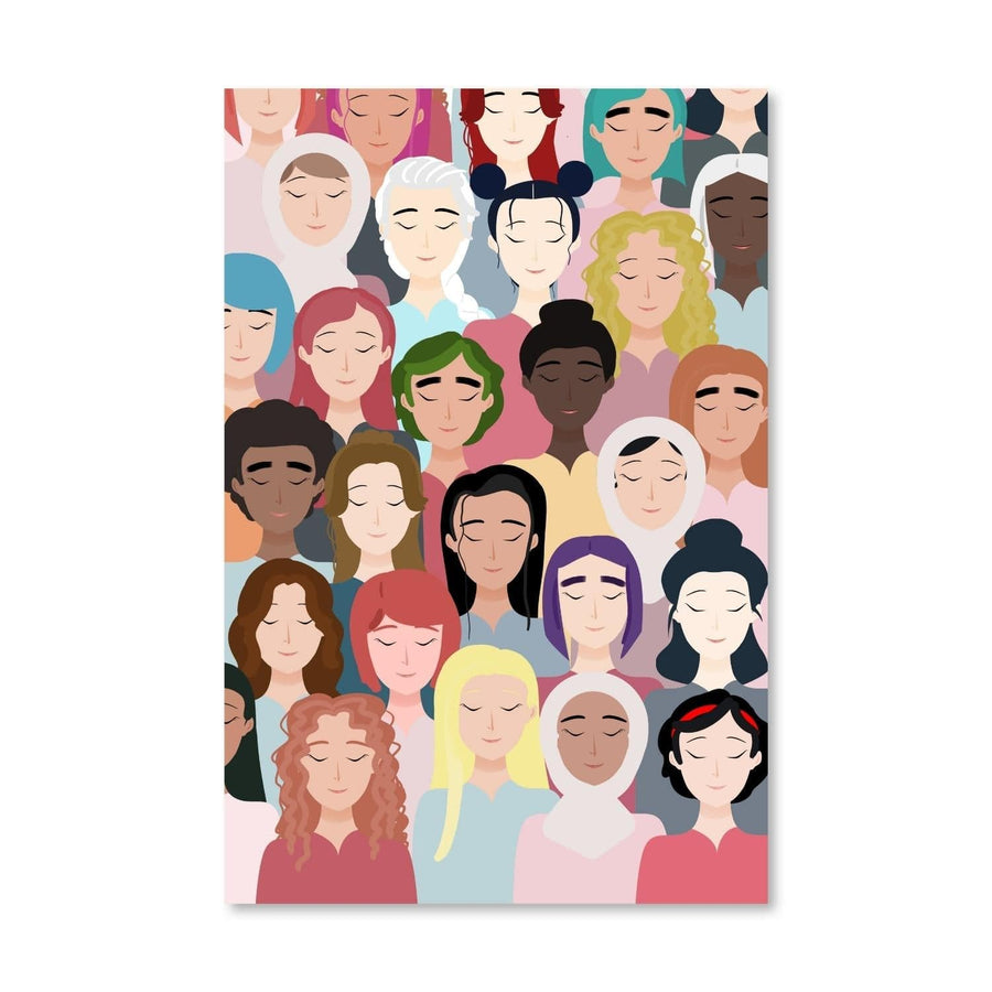 Diversity Canvas Art Clock Canvas