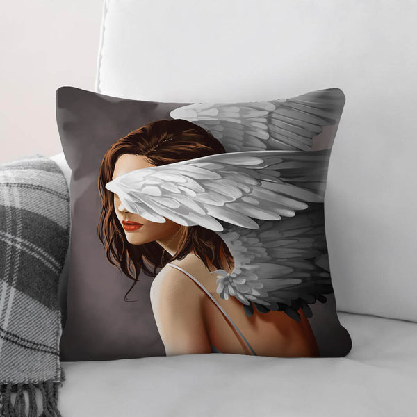 Divine Angels C Cushion Cushion Cushion Square Clock Canvas