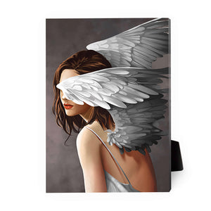 Divine Angels C Desktop Canvas Desktop Canvas 13 x 18cm Clock Canvas