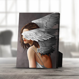 Divine Angels C Desktop Canvas Desktop Canvas 20 x 25cm Clock Canvas