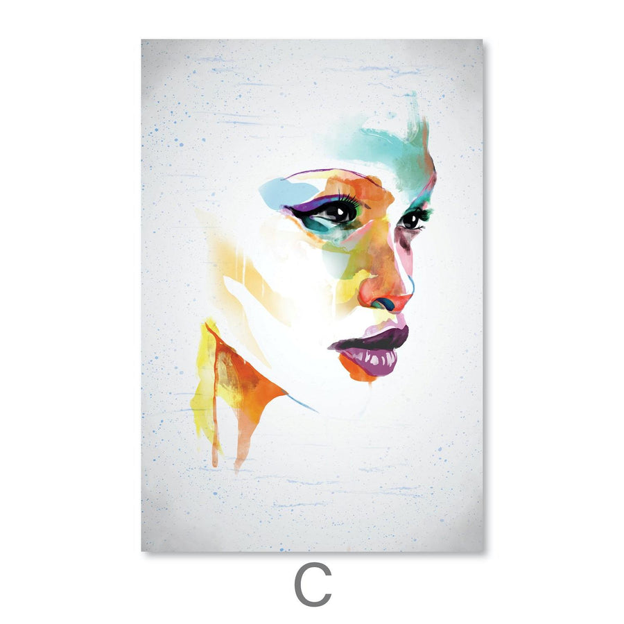 Divine Mask Canvas Art Clock Canvas