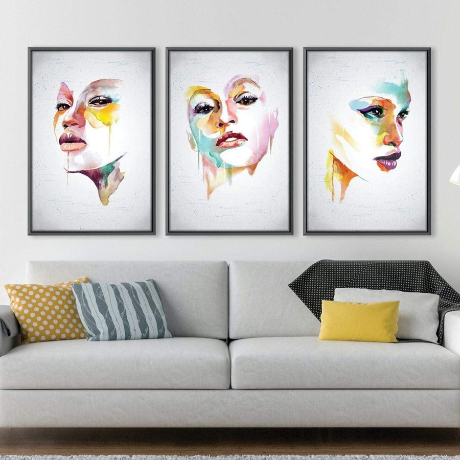 Divine Mask Canvas Art Clock Canvas