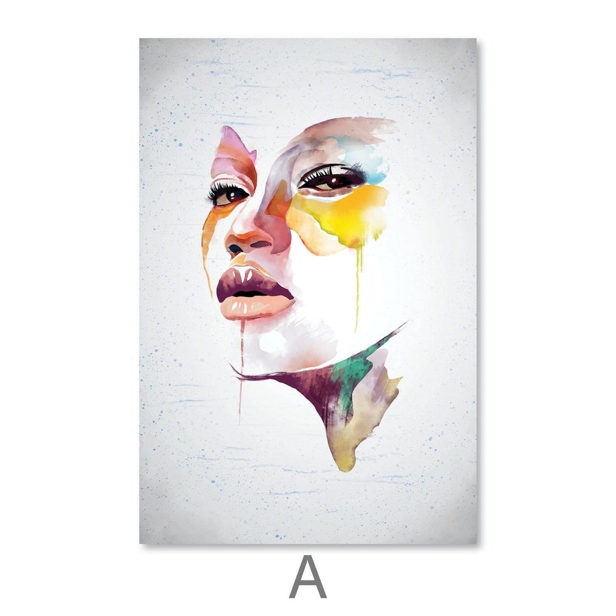 Divine Mask Canvas Art Clock Canvas