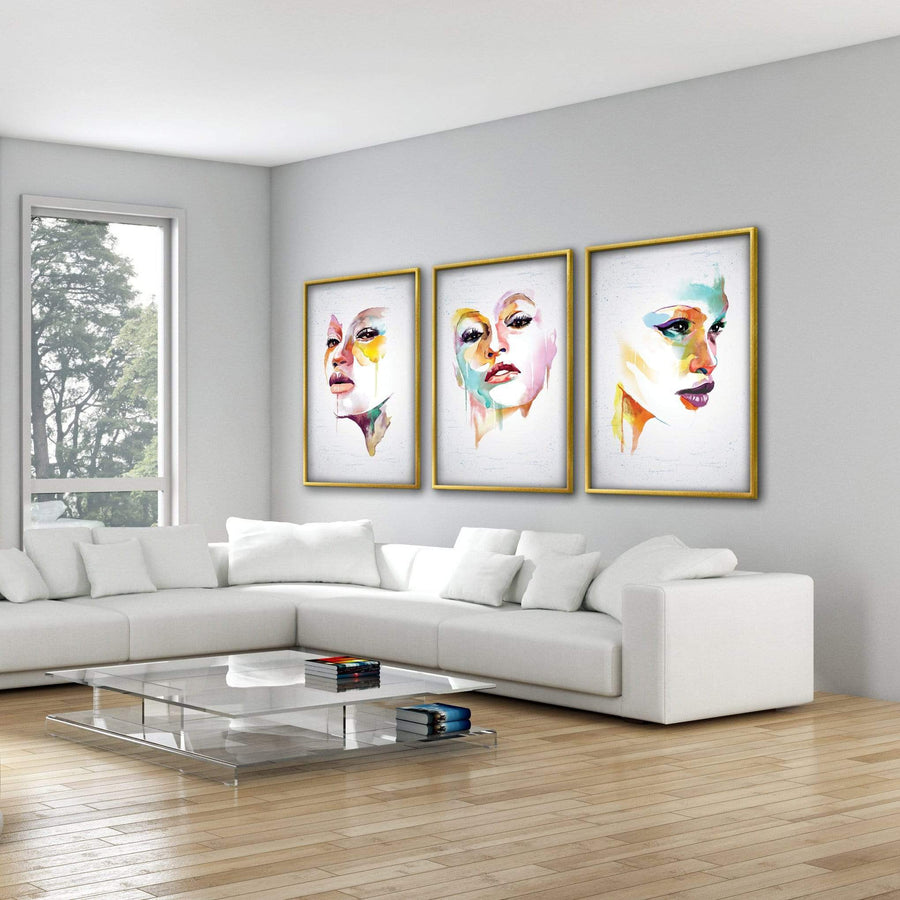 Divine Mask Canvas Art Clock Canvas