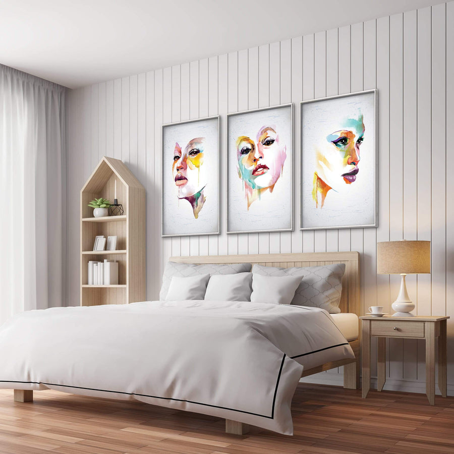 Divine Mask Canvas Art Clock Canvas