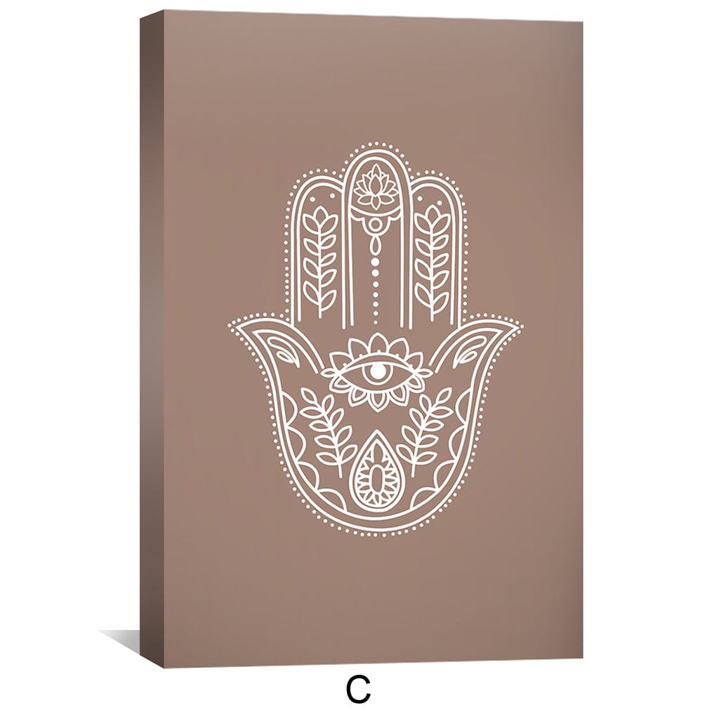 Divine Trio Canvas Art C / 30 x 45cm / Unframed Canvas Print Clock Canvas