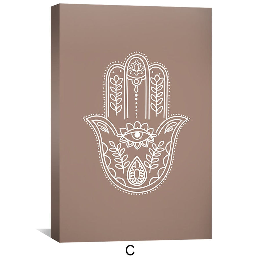 Divine Trio Canvas Art C / 30 x 45cm / Unframed Canvas Print Clock Canvas