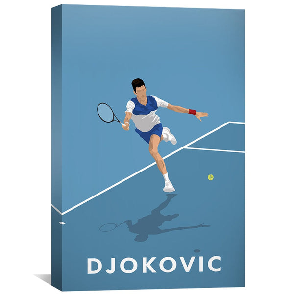 Djokovic Canvas Art Clock Canvas