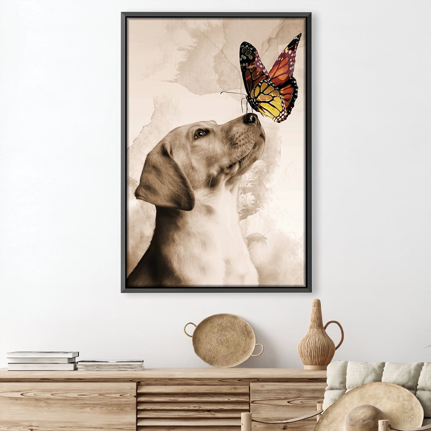 Dogs and Butterflies Canvas product thumbnail