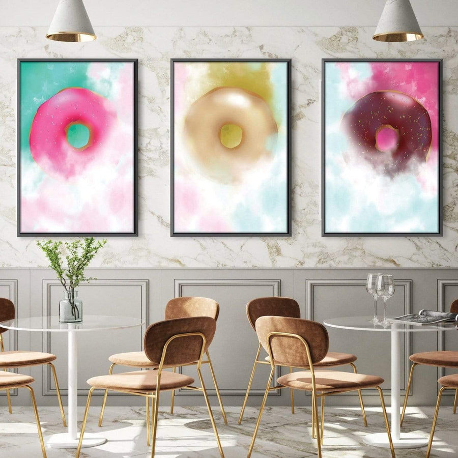 Doughnut Heaven Canvas Art Clock Canvas