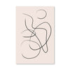 Drawn Lines Canvas Art Clock Canvas