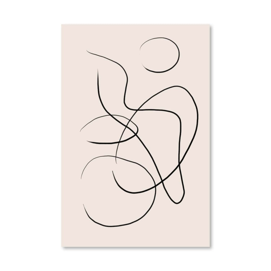 Drawn Lines Canvas Art Clock Canvas