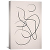Drawn Lines Canvas Art 30 x 45cm / Unframed Canvas Print Clock Canvas