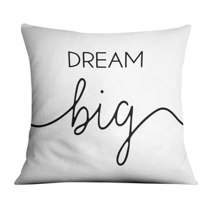 Dream Big A Cushion Cushion 45 x 45cm Clock Canvas