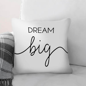 Dream Big A Cushion Cushion 45 x 45cm Clock Canvas