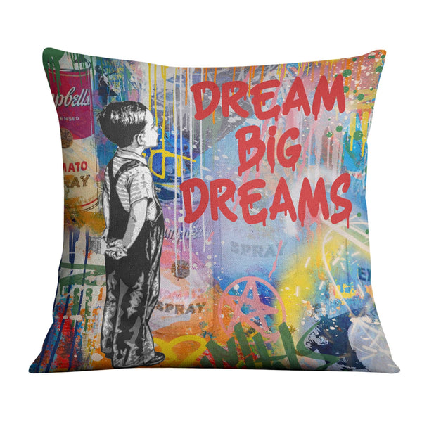 Dream Big Dreams Cushion 45 x 45cm Clock Canvas