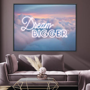 Dream Bigger Canvas Art Clock Canvas