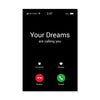 Dreams are Calling Canvas Art Clock Canvas