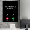 Dreams are Calling Clock Canvas