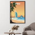 Dubai Canvas - Studio 324 Art Clock Canvas