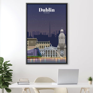 Dublin Canvas - Studio 324 Art Clock Canvas
