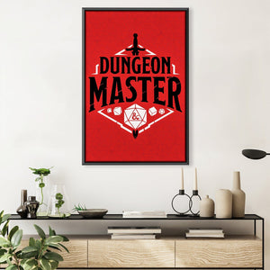 Dungeon Master Canvas Art Clock Canvas