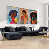 Dynamic Woman Canvas Art Clock Canvas