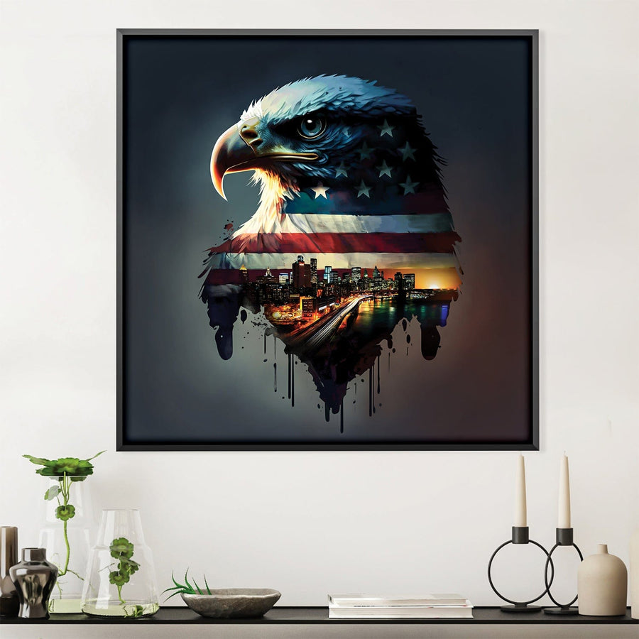 Eagle Eye Canvas Art Clock Canvas