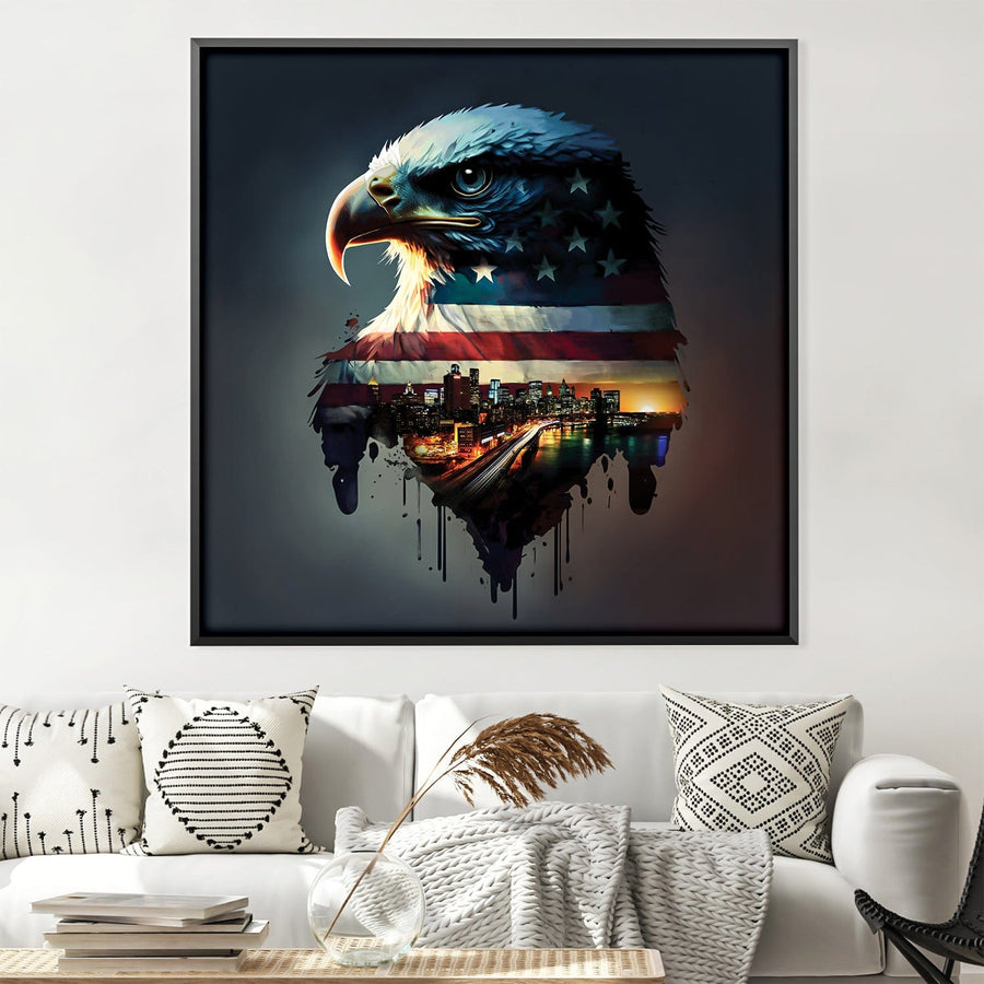 Eagle Eye Canvas Art Clock Canvas