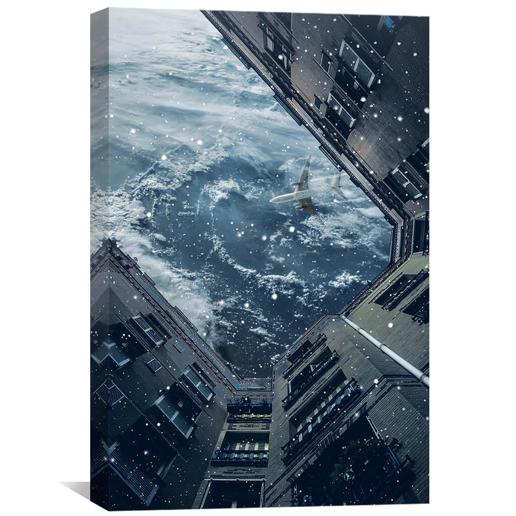 Earth Day Canvas Art 30 x 45cm / Unframed Canvas Print Clock Canvas