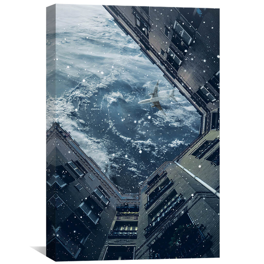 Earth Day Canvas Art 30 x 45cm / Unframed Canvas Print Clock Canvas