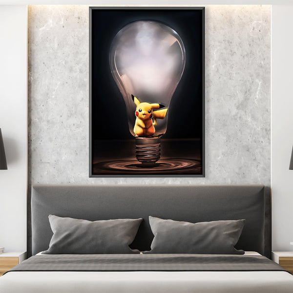 Electric Type Bulb Canvas Art Clock Canvas