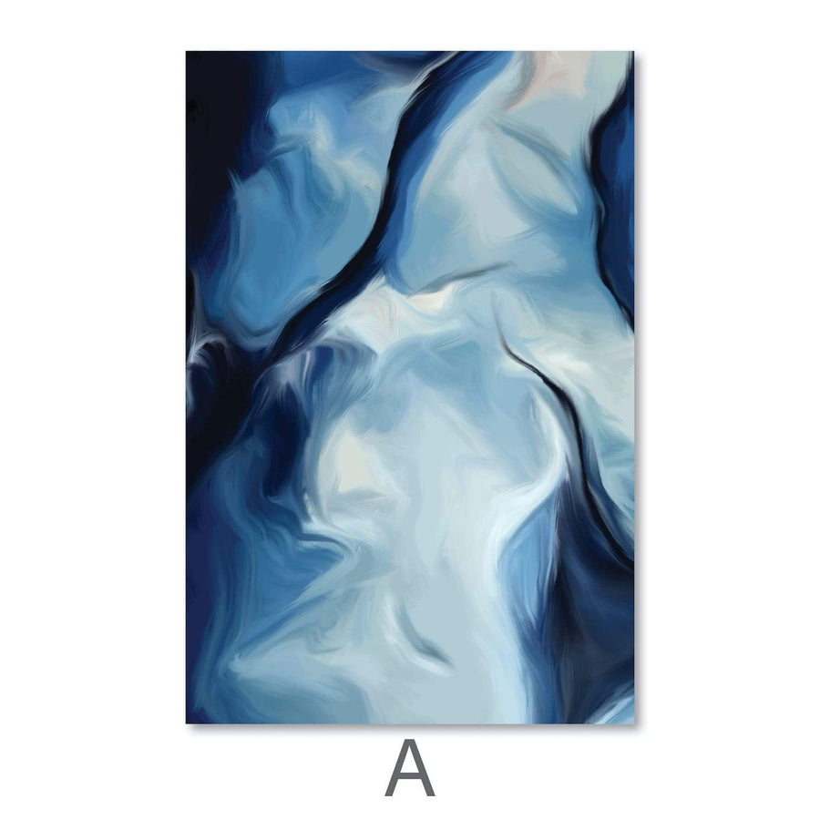 Elegant Waters Canvas Art Clock Canvas
