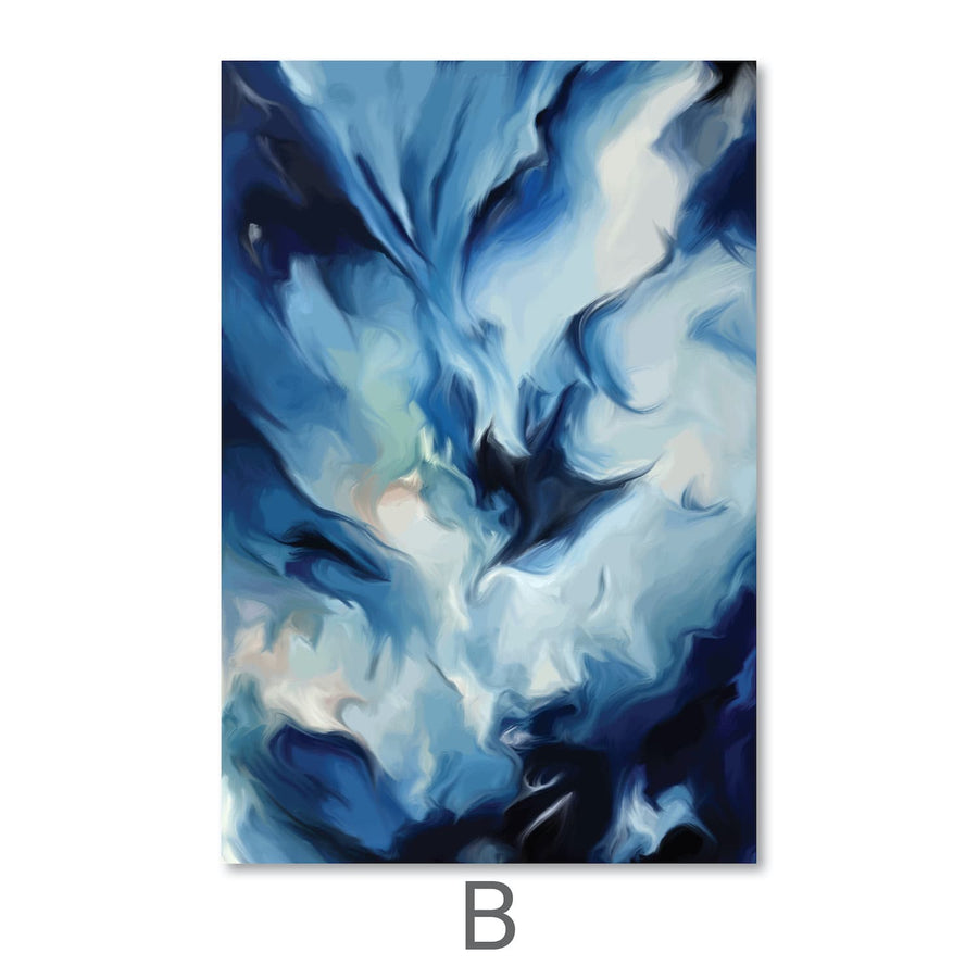 Elegant Waters Canvas Art Clock Canvas