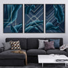 Elegant Waves Canvas Art Clock Canvas