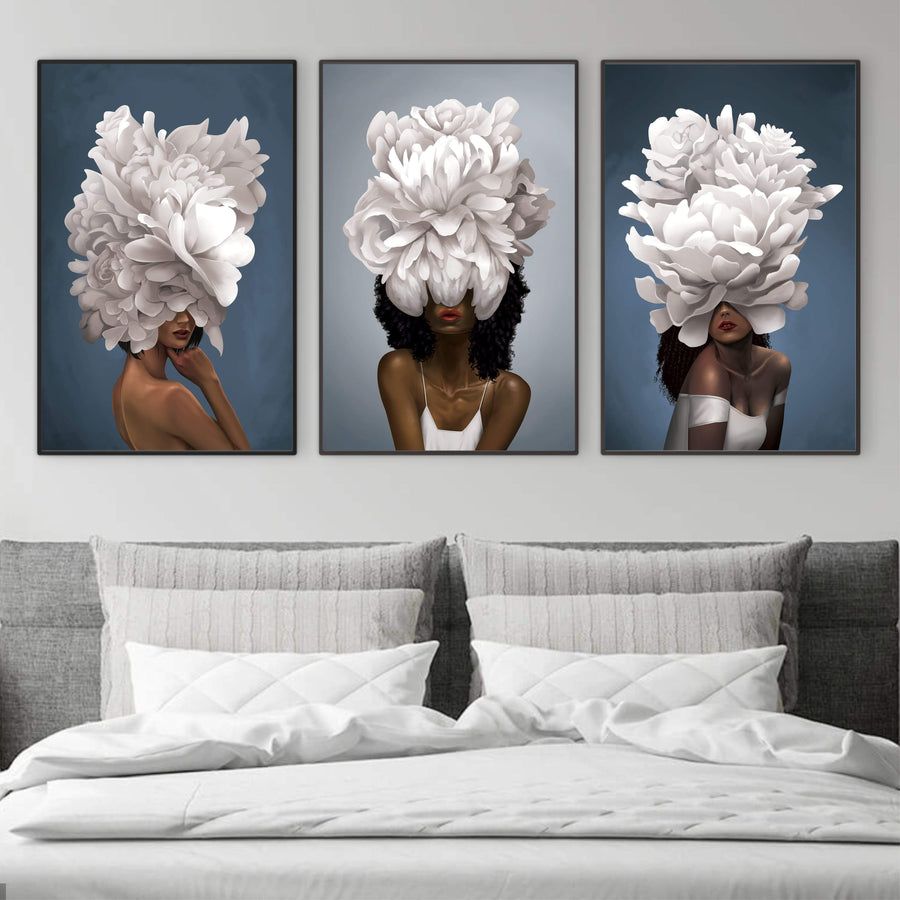 Elegant Woman Canvas Art Clock Canvas