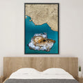 Elemental Earth Canvas Art Clock Canvas