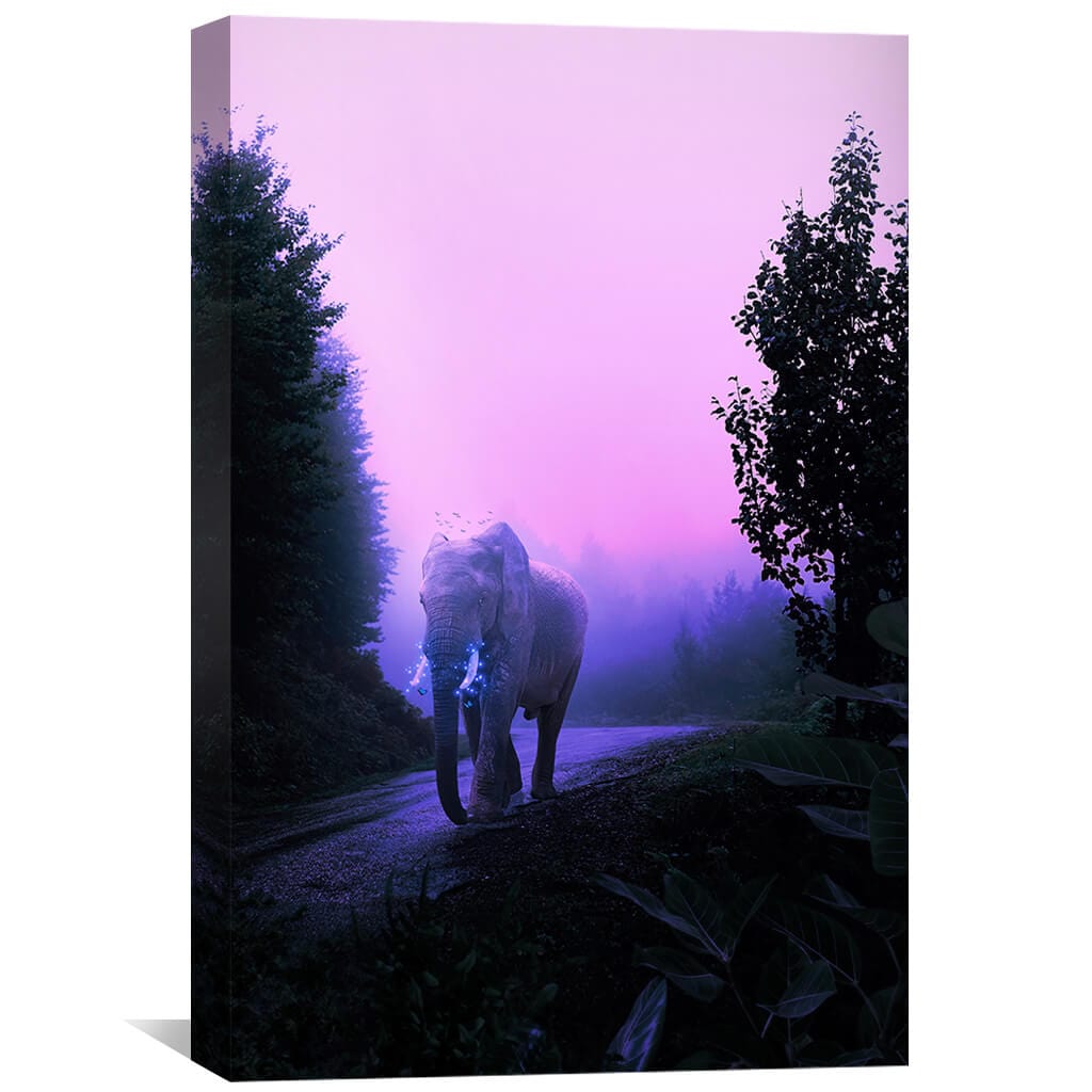 Elephant Canvas Art 30 x 45cm / Unframed Canvas Print Clock Canvas