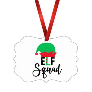 Elf Squad Ornament Christmas Ornament Victorian 10.8 x 8cm Clock Canvas