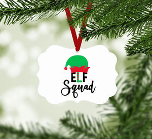 Elf Squad Ornament Christmas Ornament Victorian 10.8 x 8cm Clock Canvas